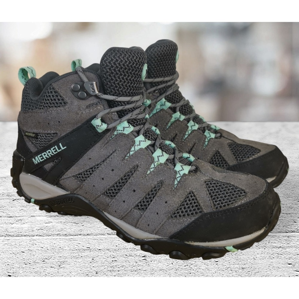 Merrell Accentor Mid Boots Women's Size 9.5 J034482 Gray, Black